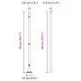 Postes de Cerca Set de 26 Acero galvanizado 3.2 x 3.2 x 50 cm by , fence posts - Ref: Foro24-3350253, Price: 165,27 €, Discou...