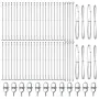 Postes de cerca Set de 52 Acero galvanizado 3.2 x 3.2 x 70 cm by , fence posts - Ref: Foro24-3350258, Price: 349,33 €, Discou...