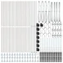 Postes de cerca Set de 52 Acero galvanizado 3.2 x 3.2 x 70 cm by , fence posts - Ref: Foro24-3350258, Price: 349,33 €, Discou...