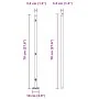 Postes de cerca Set de 52 Acero galvanizado 3.2 x 3.2 x 70 cm by , fence posts - Ref: Foro24-3350258, Price: 349,33 €, Discou...