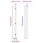 Postes de cerca Juego de 26 Acero galvanizado 3.2 x 3.2 x 110 cm by , fence posts - Ref: Foro24-3350261, Price: 205,08 €, Dis...
