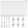 Poste de Cerca Set de 52 Acero galvanizado 3.2 x 3.2 x 83.5 cm de , Postes de cerca - Ref: Foro24-3350267, Precio: 245,71 €, ...