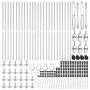 Poste de Cerca Set de 52 Acero galvanizado 3.2 x 3.2 x 83.5 cm de , Postes de cerca - Ref: Foro24-3350267, Precio: 245,71 €, ...