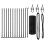 Valla Europea con 13 Postes Flangeados 0.6x25 m de Acero Galvanizado von , Zaunpaneele - Ref: Foro24-3350947, Preis: 137,26 €...