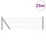 Valla Europea con 13 Postes Flangeados 0.6x25 m de Acero Galvanizado von , Zaunpaneele - Ref: Foro24-3350947, Preis: 137,26 €...