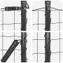 Valla Europea con 13 Postes Flangeados 0.6x25 m de Acero Galvanizado von , Zaunpaneele - Ref: Foro24-3350947, Preis: 137,26 €...