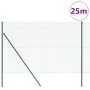 Cerca de Alambre Soldado con 13 Postes Verde 1.5x25 m de Acero von , Zaunpaneele - Ref: Foro24-3351739, Preis: 187,55 €, Raba...