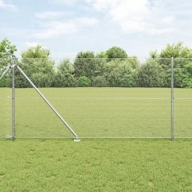 Juego de Postes de Cerca Set de 2 Acero galvanizado 25 x 1 m by , fence panels - Ref: Foro24-3351963, Price: 214,38 €, Discou...