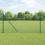 Cerca de alambre soldado con 13 postes de anclaje en pico verde 1x25 m de acero by , fence panels - Ref: Foro24-3352081, Pric...