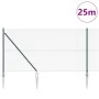 Cerca de alambre soldado con 13 postes de anclaje en pico verde 1x25 m de acero by , fence panels - Ref: Foro24-3352081, Pric...