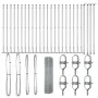 Cerca de Alambre Soldado con 13 Postes con Flange 0.6x50 m de Acero Galvanizado by , fence panels - Ref: Foro24-3352345, Pric...