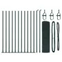 Cerca de Alambre Soldado con 13 Postes Flangados Verde 0.5x25 m de Acero von , Zaunpaneele - Ref: Foro24-3352423, Preis: 131,...
