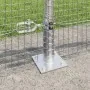 Cerca de Alambre Soldado con 13 Postes con Flange 0.6x50 m de Acero Galvanizado by , fence panels - Ref: Foro24-3352345, Pric...