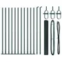 Cerca de alambre soldado con 13 postes con brida Verde 1x25 m Acero von , Zaunpaneele - Ref: Foro24-3352436, Preis: 164,68 €,...