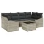 Set de sofá de jardín Set de 7 Beige y gris oscuro Ratán von , Outdoor-Sofas - Ref: Foro24-3355291, Preis: 524,90 €, Rabatt: %