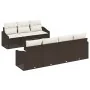 Conjunto de Sofá de Jardín 8 Piezas Crema y Marrón von , Outdoor-Sofas - Ref: Foro24-3355297, Preis: 554,31 €, Rabatt: %