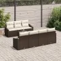 Conjunto de Sofá de Jardín 8 Piezas Crema y Marrón von , Outdoor-Sofas - Ref: Foro24-3355297, Preis: 554,31 €, Rabatt: %
