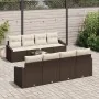 Conjunto de Sofá de Jardín de 7 piezas con Cojines Marrón Ratán Sintético de , Sofás de exterior - Ref: Foro24-3355317, Preci...