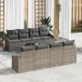 Juego de Sofá de Jardín de 7 Piezas con Cojines Gris de Ratán by , Outdoor sofas - Ref: Foro24-3355318, Price: 487,75 €, Disc...