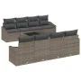 Juego de Sofá de Jardín de 7 Piezas con Cojines Gris de Ratán by , Outdoor sofas - Ref: Foro24-3355318, Price: 487,75 €, Disc...