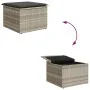 Juego de Sofá de Jardín Set de 5 Beige Ratán, Tela de Poliéster by , Outdoor sofas - Ref: Foro24-3355351, Price: 349,54 €, Di...