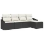 Conjunto de Sofás de Jardín Conjunto de 6 Negro Ratán by , Outdoor sofas - Ref: Foro24-3355356, Price: 378,21 €, Discount: %