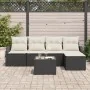 Conjunto de Sofás de Jardín Conjunto de 6 Negro Ratán by , Outdoor sofas - Ref: Foro24-3355356, Price: 378,21 €, Discount: %