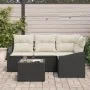 Conjunto de Sofás de Jardín Set de 5 Cojines beige y estructura negra by , Outdoor sofas - Ref: Foro24-3355376, Price: 353,45...