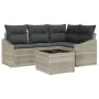 Juego de Sofás de Jardín 5 Piezas Beige, Gris Oscuro by , Outdoor sofas - Ref: Foro24-3355381, Price: 382,28 €, Discount: %