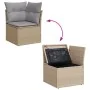 Juego de Sofá de Jardín Set de 5 Beige Ratán Sofá Exterior Otro von , Outdoor-Sofas - Ref: Foro24-3355389, Preis: 371,46 €, R...