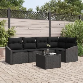 Conjunto de Sofá de Jardín Juego de 6 Negro von , Outdoor-Sofas - Ref: Foro24-3355402, Preis: 414,55 €, Rabatt: %