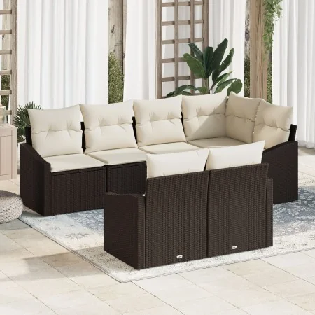 Conjunto de sofá de jardín Juego de 7 de , Sofás de exterior - Ref: Foro24-3355427, Precio: 564,38 €, Descuento: %