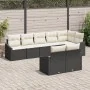 Juego de Comedor de Jardín de 8 Piezas con Cojines de Ratan Negro von , Outdoor-Sofas - Ref: Foro24-3355436, Preis: 569,55 €,...