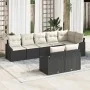 Juego de Comedor de Jardín de 8 Piezas con Cojines de Ratan Negro von , Outdoor-Sofas - Ref: Foro24-3355436, Preis: 569,55 €,...