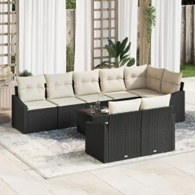 Conjunto de Comedor de Jardín de 8 Piezas con Cojines Marrón de Poliratán von , Outdoor-Sofas - Ref: Foro24-3355446, Preis: 6...