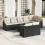 Conjunto de Comedor de Jardín de 8 Piezas con Cojines Marrón de Poliratán von , Outdoor-Sofas - Ref: Foro24-3355446, Preis: 6...