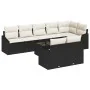 Conjunto de Comedor de Jardín de 8 Piezas con Cojines Marrón de Poliratán von , Outdoor-Sofas - Ref: Foro24-3355446, Preis: 6...