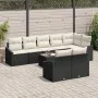 Conjunto de Comedor de Jardín de 8 Piezas con Cojines Marrón de Poliratán von , Outdoor-Sofas - Ref: Foro24-3355446, Preis: 6...