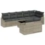 Conjunto de Comedor de Jardín de 9 Piezas con Cojines de Ratán Gris by , Outdoor sofas - Ref: Foro24-3355451, Price: 694,42 €...