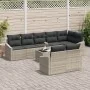 Conjunto de Comedor de Jardín de 9 Piezas con Cojines de Ratán Gris by , Outdoor sofas - Ref: Foro24-3355451, Price: 694,42 €...