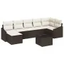 Juego de Comedor de Jardín de 7 Piezas con Cojines Gris Poliratán von , Outdoor-Sofas - Ref: Foro24-3355487, Preis: 508,84 €,...