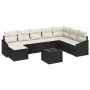 Juego de Comedor de Jardín de 8 Piezas con Cojines de Ratán Poliéster Marrón by , Outdoor sofas - Ref: Foro24-3355516, Price:...