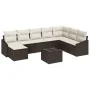 Conjunto de Comedor de Jardín de 8 Piezas con Cojines en Gris Poliratán by , Outdoor sofas - Ref: Foro24-3355517, Price: 562,...