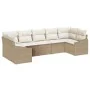 Set de sofá de jardín Juego de 7 Beige Ratán Sofá de jardín von , Outdoor-Sofas - Ref: Foro24-3355540, Preis: 507,21 €, Rabat...