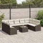 Conjunto de Sofá de Jardín Set de 10 Marfil Ratán Sintético de , Sofás de exterior - Ref: Foro24-3355557, Precio: 679,25 €, D...