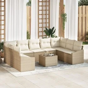 Juego de Sofá de Jardín Set de 10 Crema Ratán by , Outdoor sofas - Ref: Foro24-3355560, Price: 707,80 €, Discount: %