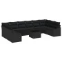 Conjunto de Sofá de Jardín Set de 11 Negro Poliratán y tela von , Outdoor-Sofas - Ref: Foro24-3355582, Preis: 685,95 €, Rabat...