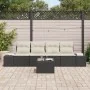 Set de Sofá de Jardín de 5 Piezas con Cojines Ratán Sintético Negro by , Outdoor sofas - Ref: Foro24-3355596, Price: 352,56 €...