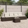 Conjunto de Sofá de Jardín de 5 Piezas con Cojines de Ratán Marrón by , Outdoor sofas - Ref: Foro24-3355597, Price: 365,83 €,...