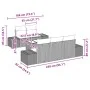 Conjunto de Sofá de Jardín de 6 Piezas con Cojines Negro Poliratán by , Outdoor sofas - Ref: Foro24-3355606, Price: 502,04 €,...